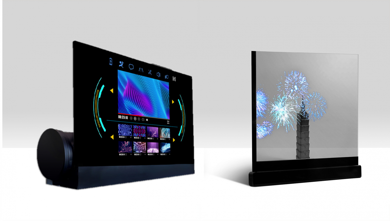 可卷式、折迭性、高透明